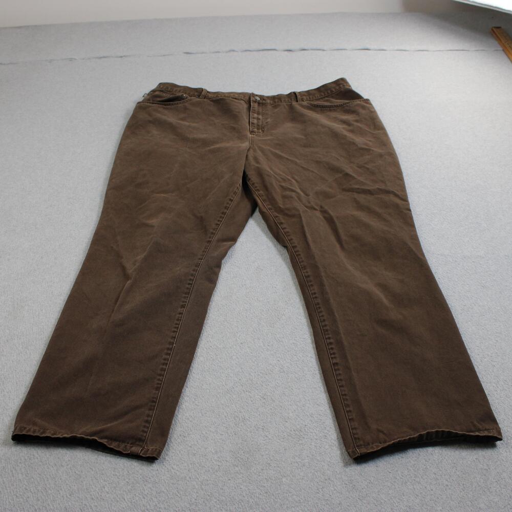 Ralph Lauren Jeans Co Jeans Womens 22W Brown Relaxed Straight Classic Heritage